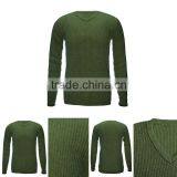 Sweater Men Knitted China V-neck Cashmere Wholesale Custom Sweater thumbnail-1