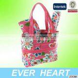 Happy Flowers Fancy Laminated Lady Shoulder Messenger Diaper Bag