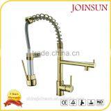High Fashion Pull Down Kitchen Taps Gold thumbnail-1