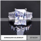 Personalized White Zircon Silver Ring Designs For Girl/Sterling Silver Ring thumbnail-5
