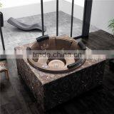 Round Hot Tub,Spa Hot Tub,Massage Spa Hot Tub for 4 Adults thumbnail-1