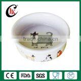 Hot Sale High Quality White Round Ceramic Pet Bowl for Cat thumbnail-1