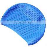 Wholesale High Quality Customized Waterproof Silicone Swimming Cap for Women With Protecting Ear and Long Hair