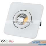 Small square LED COB Downlight Ceilinglight 3W