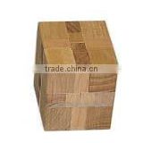 Cube Shaped Wood Puzzle for Office Gifts