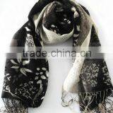 Mercerized Wool Printed Pashmina Shawls thumbnail-1