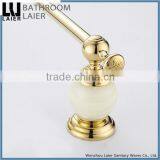 Huge Stock of Quality Brass And Stone Gold Finishing Bathroom Accessories Wall Mounted Single Towel Bar thumbnail-5