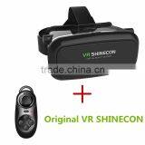New Generation VR Shinecon With Controller Virtual Reality Headset 3d VR Glasses for 4~6 Inch Smartphones for 3d Movies and Game
