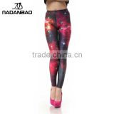 2016 New Design Leggins High Waist Print Galaxy Sport Leggings For Women