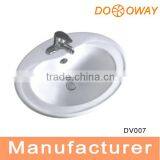 Ceramic Sanitary Ware Bathroom Sink Counter Top Above Counter Face Basin DV007