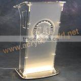 Led Lights Acrylic Podium Stand Factory thumbnail-2