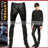 Wax Coated Mens Jeans made in italy jeans cloth(LOTM136)