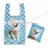 Promotion Portable Cute Dog Pattern Eco-friendly 210T Polyester Foldable Shopping Bag thumbnail-1
