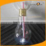500ml 700ml Clear Light Bulb Drink Container PET Drink Bottle thumbnail-4