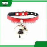 Wholesale PU Leather Pet Training Accessories Collar With Bell With Free Sample thumbnail-3