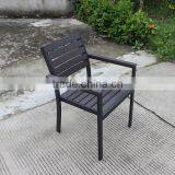 Elegant Modern Plastic Wood Dining Set thumbnail-5
