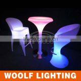 Modern Illuminated RGB High Table Led KTV Bar Stool thumbnail-1