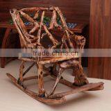 Southeast Asia Style Root Carved Rocking Chair, Environmental Protective Solid Wood Root Reclining Chair (BF01-X1172) thumbnail-3