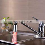 LED Color Changing Bubble Copper Faucet, Copper Temperature Sensor Control LED Colorful Basin Faucet For Sale thumbnail-3