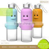 Custom Unbreakable Eco Thermal Pyrex Tea Filter Glass Water Bottle thumbnail-5