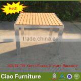 Plastic Wood Outdoor Used Restaurant Dining Table and Chair thumbnail-3