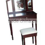 Vintage Cosmetics Dressing Table With Mirrors/ Vanity Table Dresser Vintage Cosmetics With Mirror thumbnail-1
