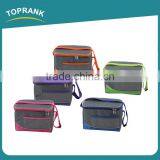 Toprank High Quality Outdoor Promotional Cheap Ball Shape 600D Insulated 6 Can Lunch Cooler Bag With Zipper thumbnail-1