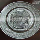 13" Clear Glass Charger Plates Manufacturer PZ01A thumbnail-1