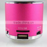 Mini Aluminum Alloy Vibration Loudspeaker Portable Mini Speaker With fm Radio Usb Charger thumbnail-3