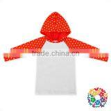 Breathable Red White Raglan Sweatshirts Pullover Kids Clothes thumbnail-1