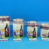 China Ceramic Coffee Airtight Canister Sets thumbnail-1