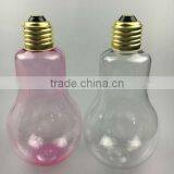 Christmas Gift Bottles Clear Light Bulb PET Plastic Decorative Bottle thumbnail-4