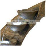 Modern Curved Cascading Zen Fountain With LED Light thumbnail-5