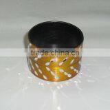 Yellow Colored Etched Napkin Rings thumbnail-1