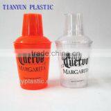 Transparent Plastic Cocktail Shaker Bottle 16OZ thumbnail-2