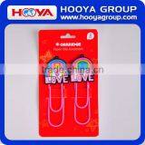 Promotional Decorative Shaped Jumbo PVC Fancy Paper Clip Bookmarker thumbnail-1