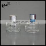 Cosmetic China Simple 100ml Clear Roumd Perfume Empty Glass Bottle Silver Aluminum Cap Best Sale Lowest Price Wholesale thumbnail-2