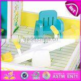 Best Design Toddlers Pretend Toys Wooden Crafted Small Dollhouse With Furniture W06A231 thumbnail-2