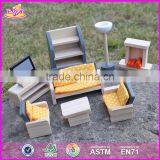 2017 New Design Children Pretend Play Wooden Dollhouse Furniture Sets W06B055 thumbnail-6
