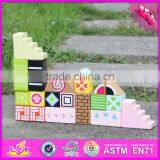 2017 New Design 20 Pieces Preschool Blocks Toys Wooden Building Toys for Toddlers W13A125 thumbnail-2