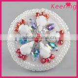 Wholesale Colorful Flower Round Buttons Accessory Button for Clothing WBKA-297 thumbnail-1