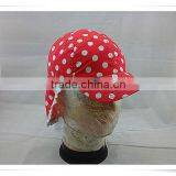 100% Organic Cotton Newest Multifunctional UV and Neck Protection Kid Hat/children Cap thumbnail-1