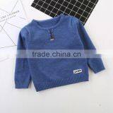 Export Childrens Clothing Little Boys Model Round Collar Wool Sweater Design thumbnail-3