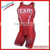 Wholesale Cheap Sublimated Men's Wrestling Singlets in China thumbnail-2