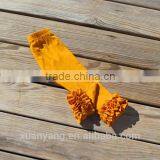 2017 Fashion Custom Latest Design Yellow Baby Wear Boutiques Cotton Western Style Childrens Clothes New Cotton Baby Ruffle Pants thumbnail-1