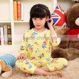 2017 Spring Children Korea Style Cotton Sleepwear Wholesale Cartoon Printing Kids Nightwear Summer thumbnail-1