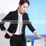 2016 Ladies Long Sleeve Blazer and Skirt Set, Women Business Suits thumbnail-4