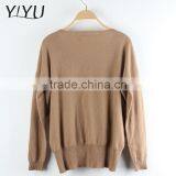 Ladies Spring Khaki 100% Cashmere Pullover Sweaters on Sale thumbnail-2