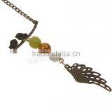 Gemstone Picture Necklace Zinc Alloy Brass Chain Natural Gemstone Necklace thumbnail-2
