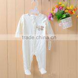 Wholesale Cartoon Footed 100% Cotton Baby Clothes Romper Set thumbnail-4